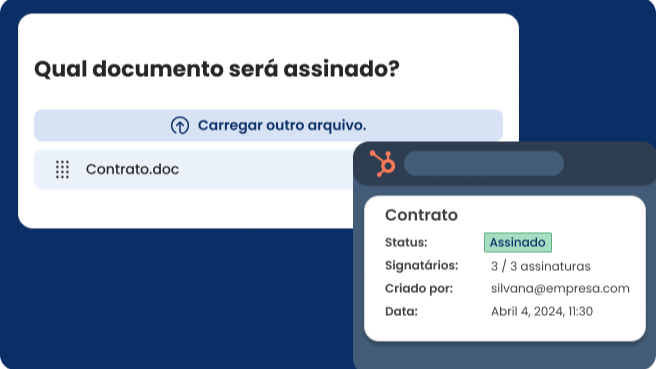 Enviar documentos solicitando assinatura a partir de um negócio